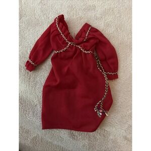 1979 Red Braided Rope‎ Barbie Doll Fashion Collectibles Dress #1425